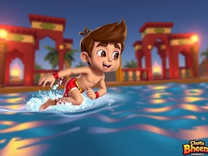 Chhota Bheem Swimming Race Diwali Event